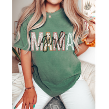 Load image into Gallery viewer, Girl Mama Comfort Colors® T-Shirt, Mother's Day Gift, Gift for Mom, Pastel Flower Letters T-Shirt in Six Spring Colors, Garment Dyed T-Shirt