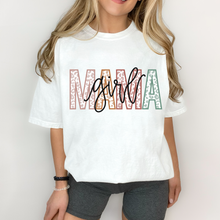 Load image into Gallery viewer, Girl Mama Comfort Colors® T-Shirt, Mother's Day Gift, Gift for Mom, Pastel Flower Letters T-Shirt in Six Spring Colors, Garment Dyed T-Shirt
