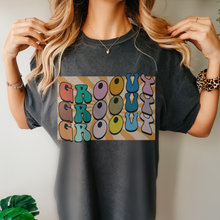 Load image into Gallery viewer, Trendy Seventies Tee, 70's Groovy Comfort Colors® T-shirt, Spring1970's Retro Design T-Shirt in Six Colors, Trendy Summer Tee