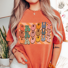 Load image into Gallery viewer, Trendy Seventies Tee, 70's Groovy Comfort Colors® T-shirt, Spring1970's Retro Design T-Shirt in Six Colors, Trendy Summer Tee