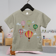 Load image into Gallery viewer, Kids Watercolor Balloons T-Shirts Toddler and Youth Sizes Hand Painted Balloons Spring Summer Tees Bella & Canvas Soft Shirts Boys or Girls
