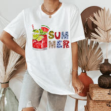 Load image into Gallery viewer, Summer Margarita Unisex Bella Canvas® T-shirt Women's Heather Peach, Heather Mint or White Pretty Summer T-Shirts