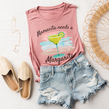 Load image into Gallery viewer, Mamacita Needs A Margarita Summer Muscle Tank Gift for Mother's Day Gift for Her Muscle Tank