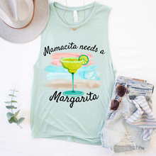 Load image into Gallery viewer, Mamacita Needs A Margarita Summer Muscle Tank Gift for Mother's Day Gift for Her Muscle Tank