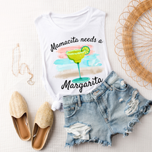 Load image into Gallery viewer, Mamacita Needs A Margarita Summer Muscle Tank Gift for Mother's Day Gift for Her Muscle Tank