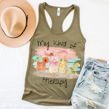 Load image into Gallery viewer, Spring or Summer Tank Top, My Kind Of Therapy Tank, Mother's Day Gift for Mom, Spring Break Tank