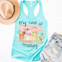 Load image into Gallery viewer, Spring or Summer Tank Top, My Kind Of Therapy Tank, Mother's Day Gift for Mom, Spring Break Tank