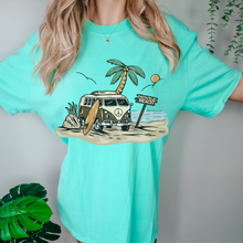 Load image into Gallery viewer, Always Free Shipping! Trendy Comfort Colors® Retro Hippie Beach Van T-shirt, Spring Break or Summer T-Shirt Myrtle Beach Spring Break T-Shirt