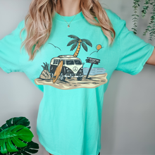 Load image into Gallery viewer, Always Free Shipping! Trendy Comfort Colors® Retro Hippie Beach Van T-shirt, Spring Break or Summer T-Shirt Panama CityBeach Beach Spring Break T-Shirt