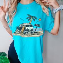 Load image into Gallery viewer, Always Free Shipping! Trendy Comfort Colors® Retro Hippie Beach Van T-shirt, Spring Break or Summer T-Shirt Panama CityBeach Beach Spring Break T-Shirt