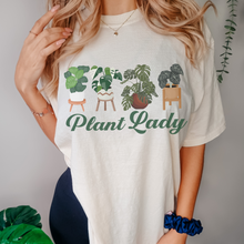 Load image into Gallery viewer, Plant Lady Unisex Comfort Colors® T-shirt, Women's Cute Houseplant Lover T-Shirt, Mother's Day Gift, Gift for a Mom, Spring Plant T-Shirt