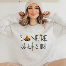 Load image into Gallery viewer, Bonfire Sweatshirt Fall Crewneck Sweatshirt Cute Warm and Cozy Autumn or Winter Gildan® Pullover