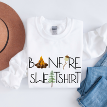 Load image into Gallery viewer, Bonfire Sweatshirt Fall Crewneck Sweatshirt Cute Warm and Cozy Autumn or Winter Gildan® Pullover