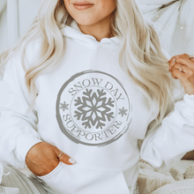 Load image into Gallery viewer, Snow Day Supporter Crewneck Sweatshirt, Hooded Sweatshirt Winter Unisex Sized Women's Shirt Collection