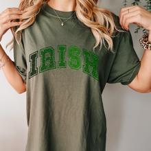 Load image into Gallery viewer, Irish Unisex Garment-Dyed Comfort Colors® T-shirt Women's St. Patrick's Day Moss, Sage, Green or White Tees