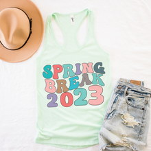 Load image into Gallery viewer, Free Shipping, Spring Break 2023 Women's Ideal Slim Fit Racerback Tank, Tahiti Blue or Mint, Spring or Summer Tank