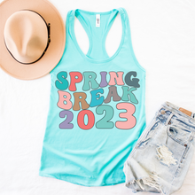 Load image into Gallery viewer, Free Shipping, Spring Break 2023 Women's Ideal Slim Fit Racerback Tank, Tahiti Blue or Mint, Spring or Summer Tank