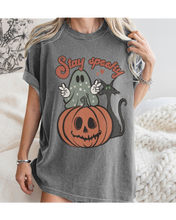 Load image into Gallery viewer, Women's Cute Halloween Comfort Colors® Halloween T-Shirt, Women's Stay Spooky T-Shirt
