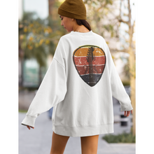 Load image into Gallery viewer, Guitar Pick Unisex Heavy Blend™ Crewneck Sweatshirt Front or Back Design Distressed Guitar Neck Design, Trendy Music Pullover