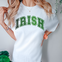 Load image into Gallery viewer, Irish Unisex Garment-Dyed Comfort Colors® T-shirt Women's St. Patrick's Day Moss, Sage, Green or White Tees