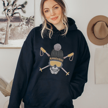 Load image into Gallery viewer, Après-Ski Unisex Heavy Blend™ Hooded Sweatshirt Black, White, or Grey Cozy Winter Ski Hoodie