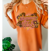 Load image into Gallery viewer, Summer Vibes, Summer Comfort Colors® Unisex Garment-Dyed T-shirt in Six Pretty Spring or Summer Colors Beach Trip T-Shirt