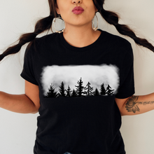 Load image into Gallery viewer, Pine Tree Silhouette, Forest, Outdoors, Hiking, Nature, Camping T-shirt Tee, Garment Dyed Comfort Colors, Spring Shirt