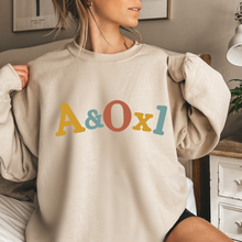 Load image into Gallery viewer, Alert and Oriented times One Sweatshirt Gift for Her Pastel Letters Gift for Him A&Ox1 Nursing Student Grad Gift Unisex Crewneck