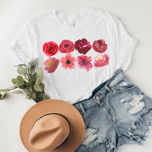 Load image into Gallery viewer, Valentine's Day Flowers Unisex-Size Winter Crewneck Sweatshirt Winter Pullover Valentine Flower Petals Pink or White Crewneck