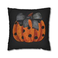 Load image into Gallery viewer, Halloween Pillow Cover, Fall Farmhouse, Country Square Pillow Covers, Pumpkin Pillow Cover, Pillow Cover, Fall Decor, Autumn Home Decor
