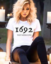 Load image into Gallery viewer, 1692 Halloween Unisex Bella Canvas™ T-Shirt They Missed One Halloween T-Shirt Fall Women&#39;s Shirt
