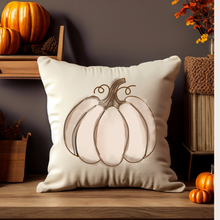 Load image into Gallery viewer, Fall Pillow Covers, Rustic Country Square covers, Country Farmhouse Decor Pillowcase Set, Farmhouse Pumpkins
