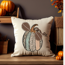 Load image into Gallery viewer, Fall Pillow Covers, Rustic Country Square covers, Country Farmhouse Decor Pillowcase Set, Farmhouse Pumpkins
