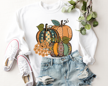 Load image into Gallery viewer, Women&#39;s Fall Hand Drawn Pumpkins Design Pretty Watercolors Pumpkins Sweatshirt
