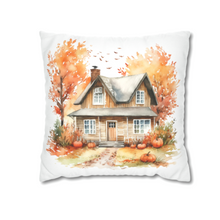 Load image into Gallery viewer, Fall Pillow Covers, Rustic Country Square covers, Country Farmhouse Decor Pillowcase Set, Farmhouse Pumpkins
