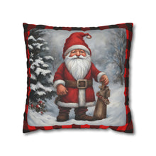 Load image into Gallery viewer, Christmas Pillow Cover, Santa Pillow Cover, Rustic Christmas, Holiday, Farmhouse Decor, Christmas Porch
