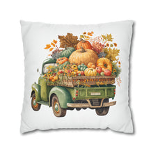 Load image into Gallery viewer, Fall Pillow Covers, Rustic Country Square covers, Country Farmhouse Decor Pillowcase Set, Farmhouse Pumpkins
