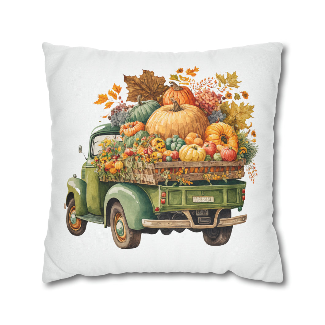 Fall Pillow Covers, Rustic Country Square covers, Country Farmhouse Decor Pillowcase Set, Farmhouse Pumpkins