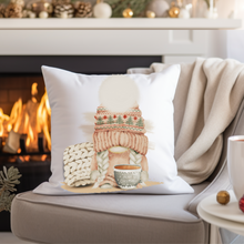 Load image into Gallery viewer, Christmas Pillow Cover, Cozy Christmas Pillow Cover, Rustic Christmas, Winter Pillow Cover, Farmhouse Decor, Christmas Porch Decor
