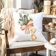 Load image into Gallery viewer, Christmas Pillow Cover, White Christmas Pillow Cover, Rustic Christmas, Holiday Pillow Cover, Farmhouse Decor Pillow, Christmas Porch Decor
