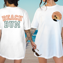 Load image into Gallery viewer, Beach Bum Crewneck Sweatshirt or T-Shirt Women&#39;s Summer Front and Back Design
