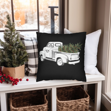 Load image into Gallery viewer, Christmas Pillow Covers, Rustic Country Square covers, Country Farmhouse Decor, Cute Coordinating Pillow Cover Set, Farmhouse Pillows
