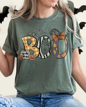 Load image into Gallery viewer, Halloween Boo Comfort Colors® T-Shirt, Women&#39;s Cute Halloween Letters Women&#39;s T-Shirt
