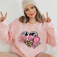 Load image into Gallery viewer, Women&#39;s Valentine&#39;s Day Sweatshirt, Comfy &amp; Cozy, Gildan Sweatshirt, Ash, White, Sand, Pink or Black, Always Free Shipping!!
