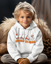 Load image into Gallery viewer, Free Shipping! Kids Halloween Hoodie, Creep It Real Hooded Sweatshirt, Boys or Girls Retro Sports, Colorful Design
