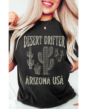 Load image into Gallery viewer, Desert Drifter, Arizona USA T-Shirt, Vintage-Inspired T-Shirt, Trendy Hippie T-Shirt Western Desert Distressed Design
