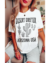 Load image into Gallery viewer, Desert Drifter, Arizona USA T-Shirt, Vintage-Inspired T-Shirt, Trendy Hippie T-Shirt Western Desert Distressed Design
