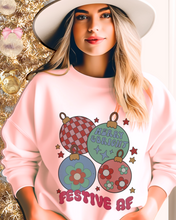 Load image into Gallery viewer, Funny Festive AF Christmas Crewneck Sweatshirt Grey, Ash, Sand, White, Pink
