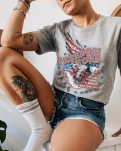 Load image into Gallery viewer, Freedom Tour T-Shirt, Retro 4th of July T-Shirt, Women&#39;s July Fourth T-Shirt, 4th July T-Shirt
