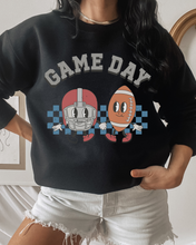 Load image into Gallery viewer, Women&#39;s Retro Design Game Day Sweatshirt, Cute Football Mom Crewneck Shirt
